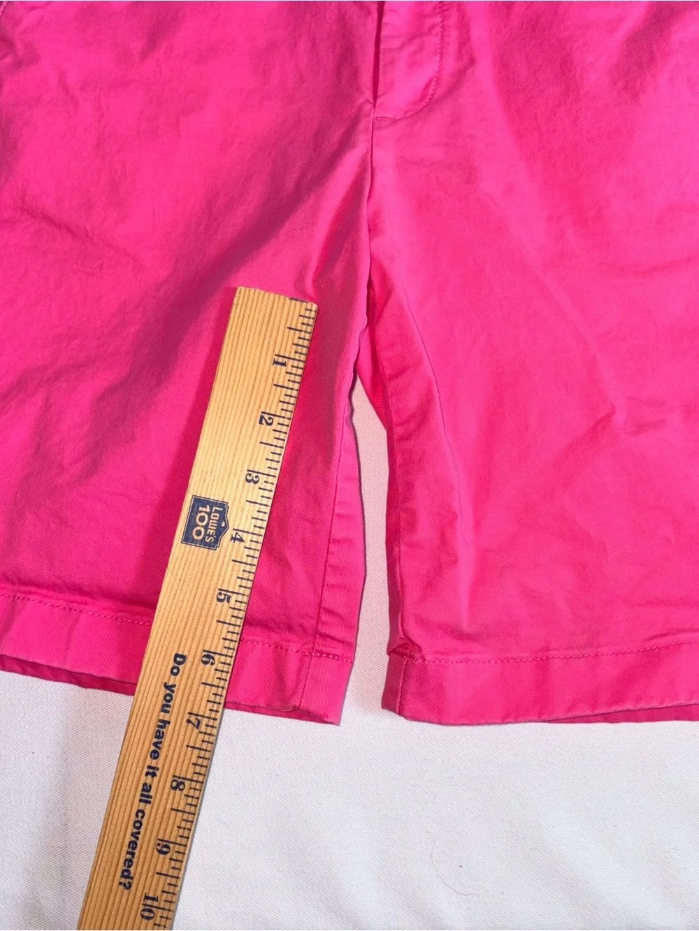 J. Crew Hot Pink Chino Shorts size 4 cotton Bermuda preppy summer beach